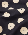 Echino Fluff Cotton Linen Canvas - Black