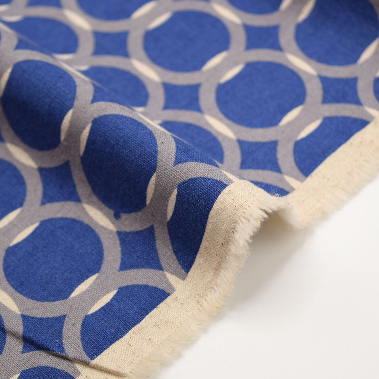 echino Geometric Panels Canvas - Blue