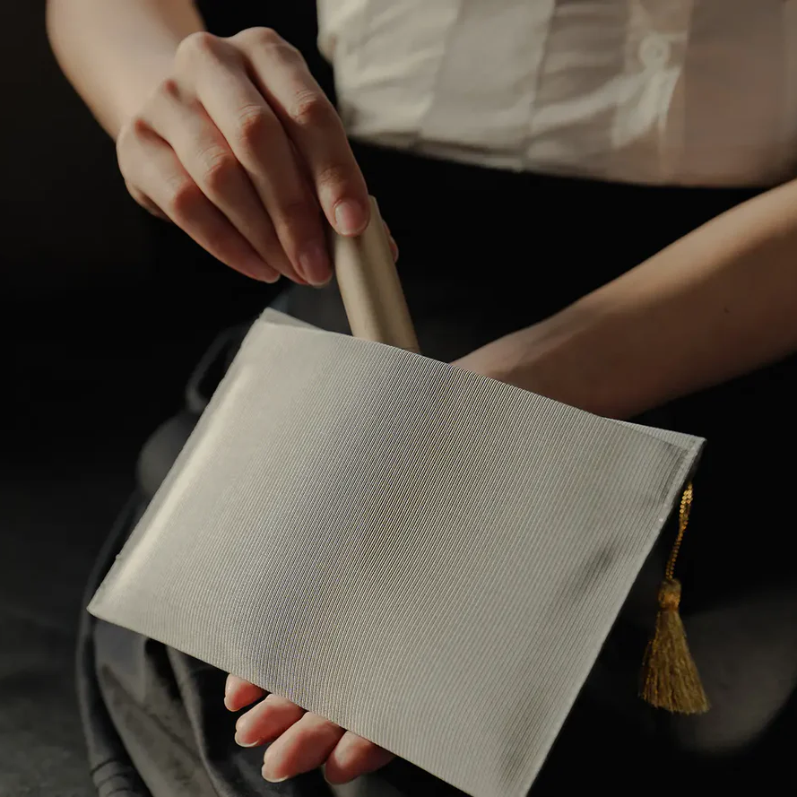 [Kokka Lifestyle] Upcycled Woven Flat Pouch M
