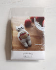Embroidery Cat Brooch Kit - Strawberry