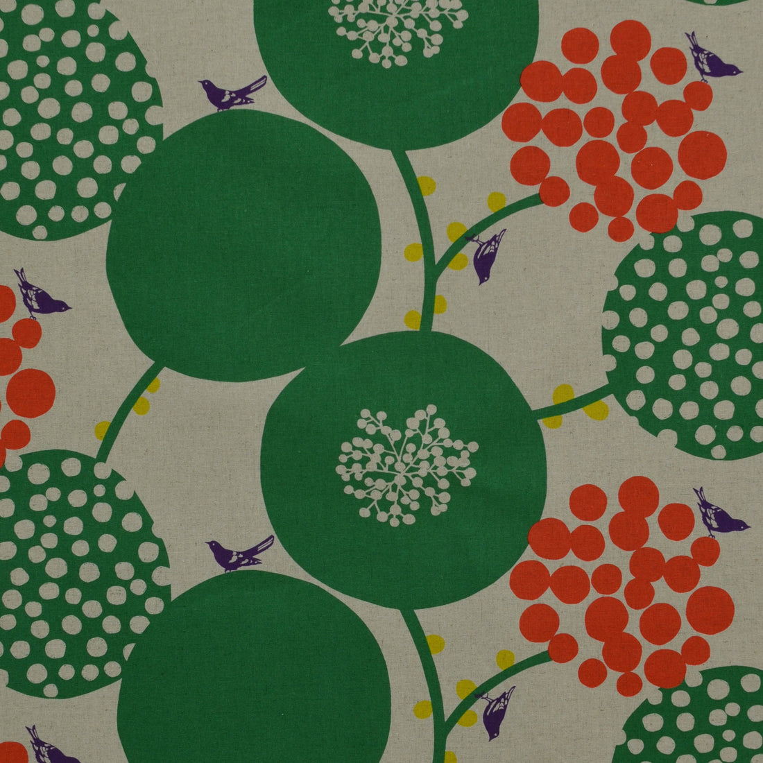 echino Bigberry Linen Cotton Canvas