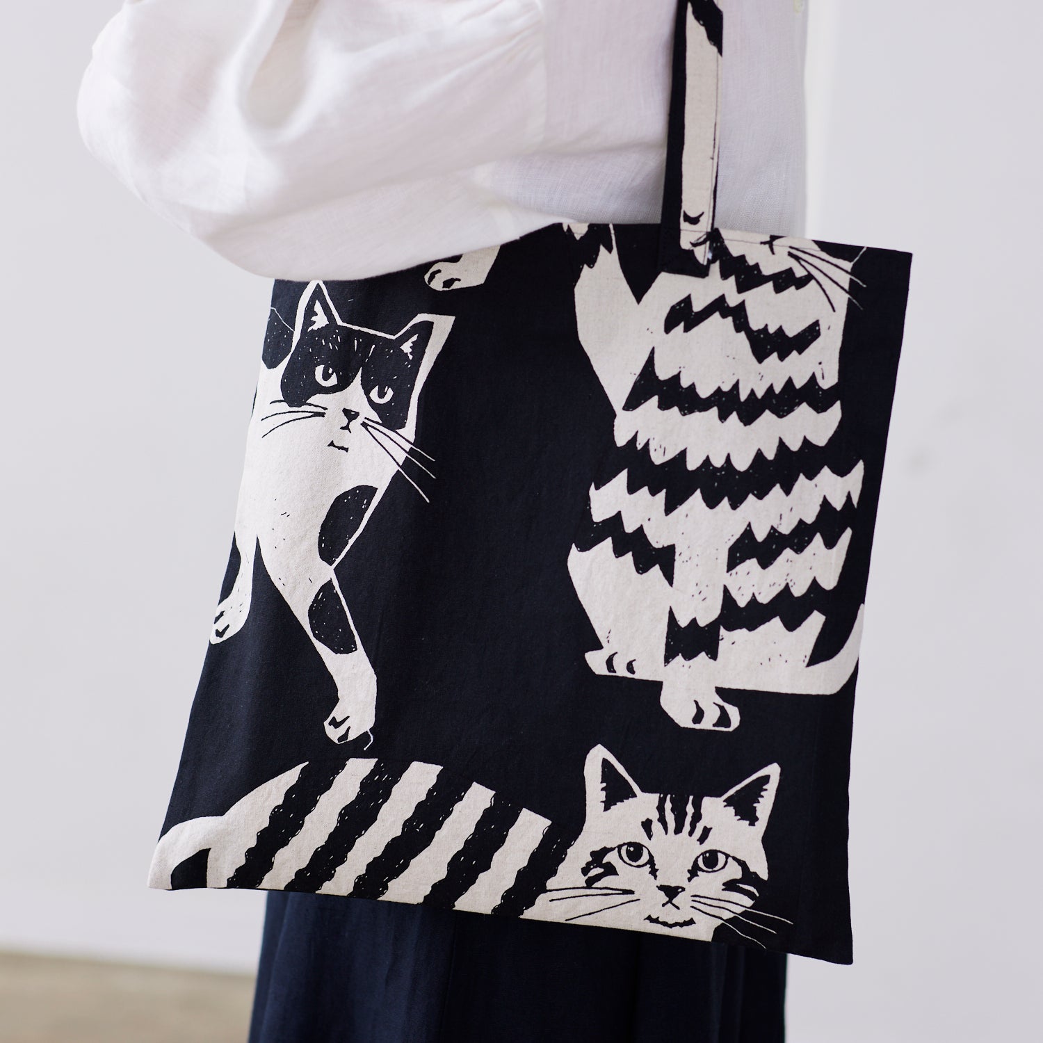 echino Neko Noe CAT CAT Cotton Linen Canvas