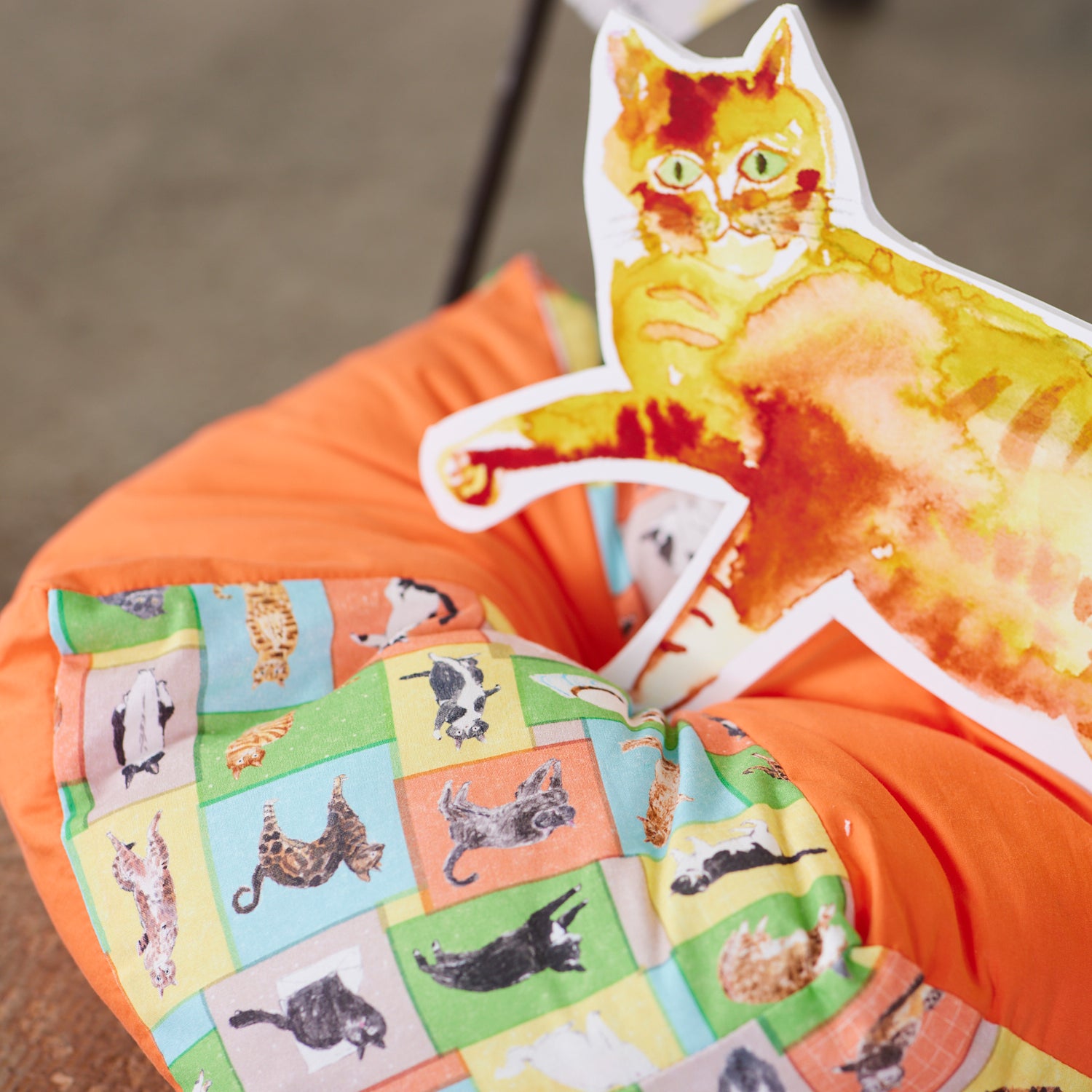 Paper Message Cat&#39;s Room Cotton Sheeting