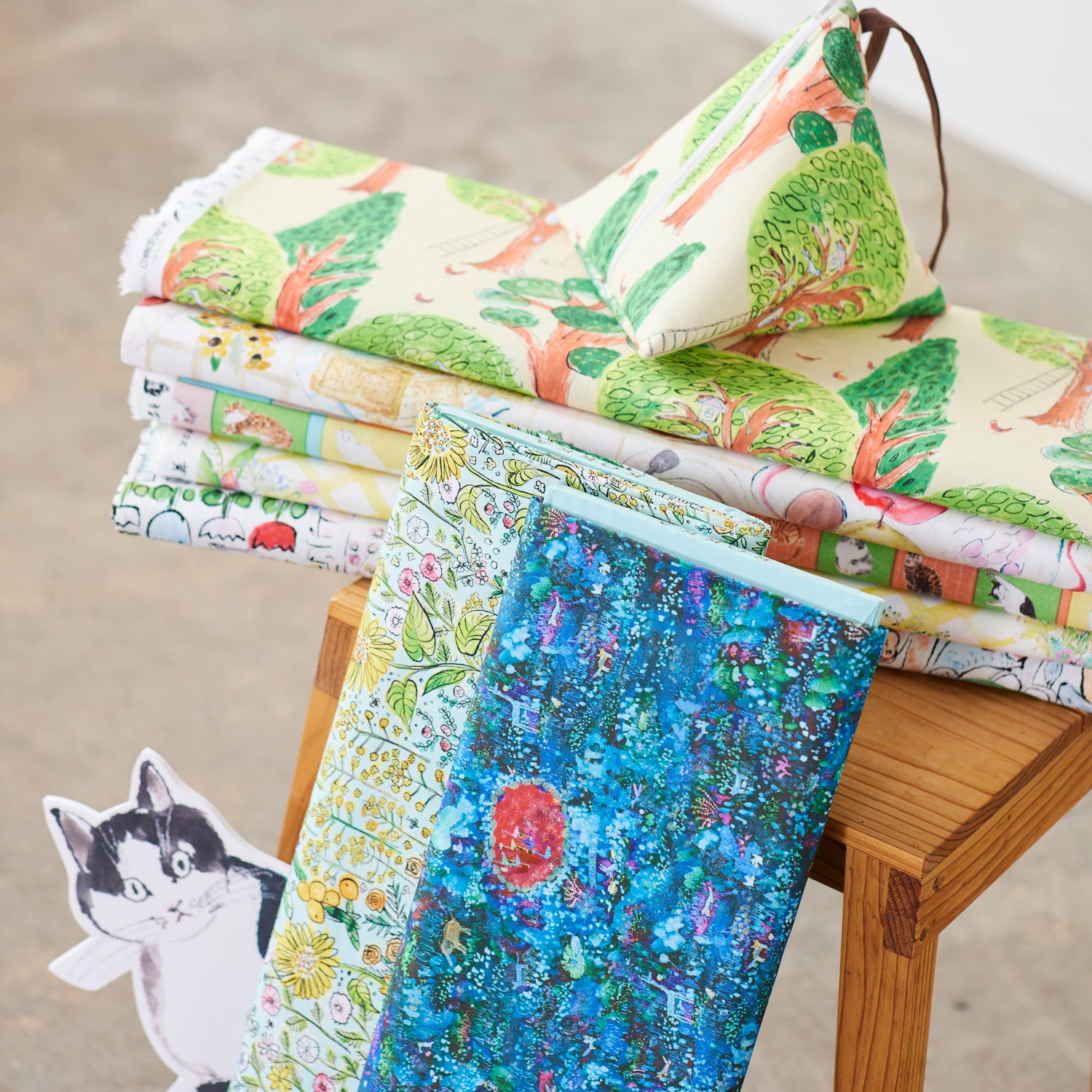 Paper Message Night Zoo Cotton Sheeting