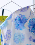 yui Cotton Linen Printed Compass - Azul