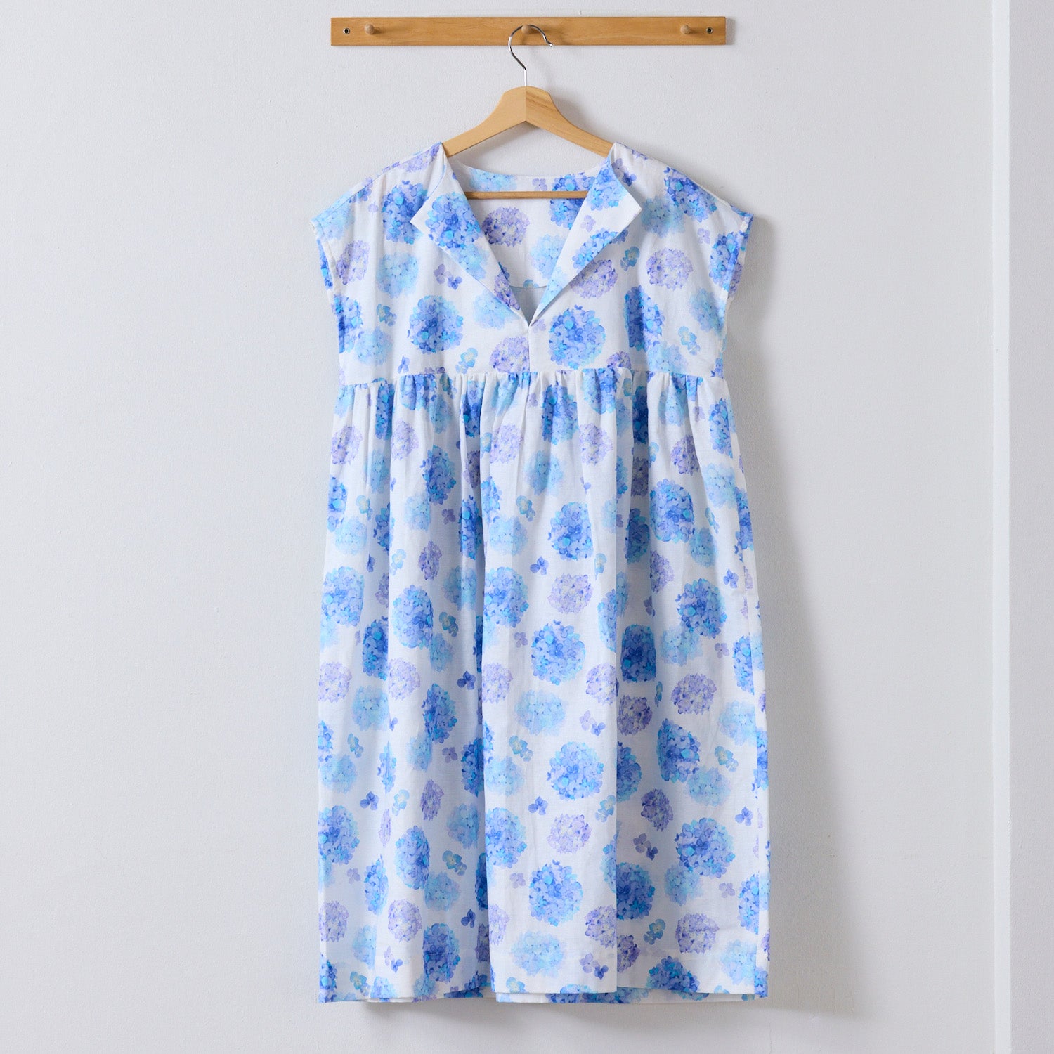 yui Cotton Linen Printed Compass - Azul