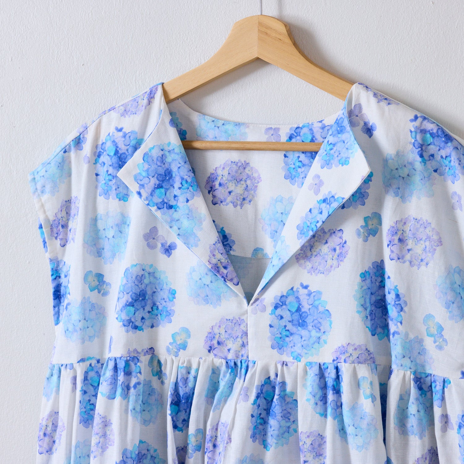 yui Cotton Linen Printed Compass - Azul