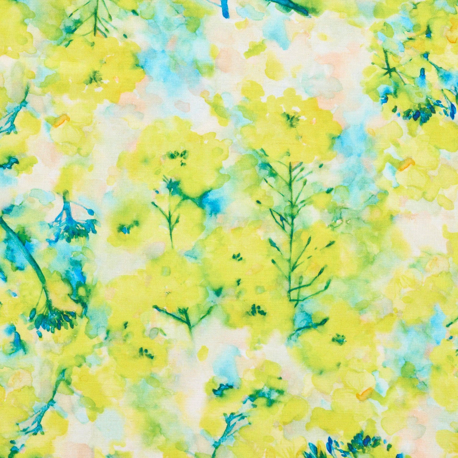 yui Cotton Linen Printed Compass - Nanohana