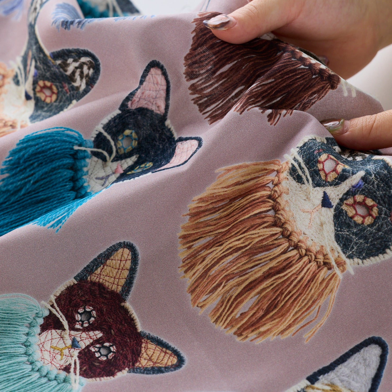 Kari Ishikawa Cotton Sheeting - We Are Cats