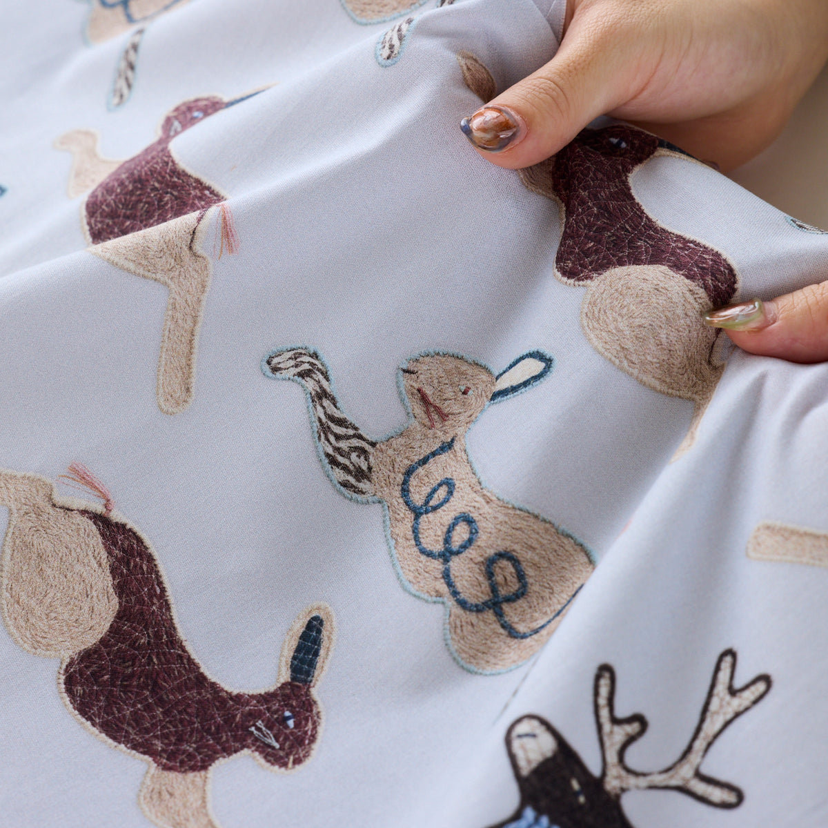 Kari Ishikawa Cotton Sheeting - Hopping