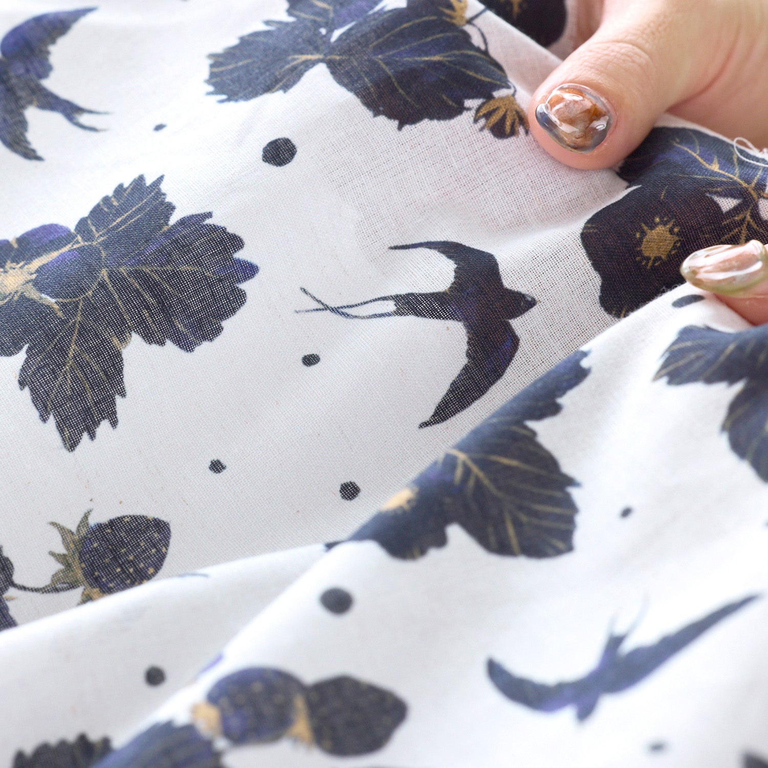yui Cotton Linen Printed Compass - A Little Wish