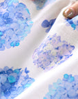 yui Cotton Linen Printed Compass - Azul