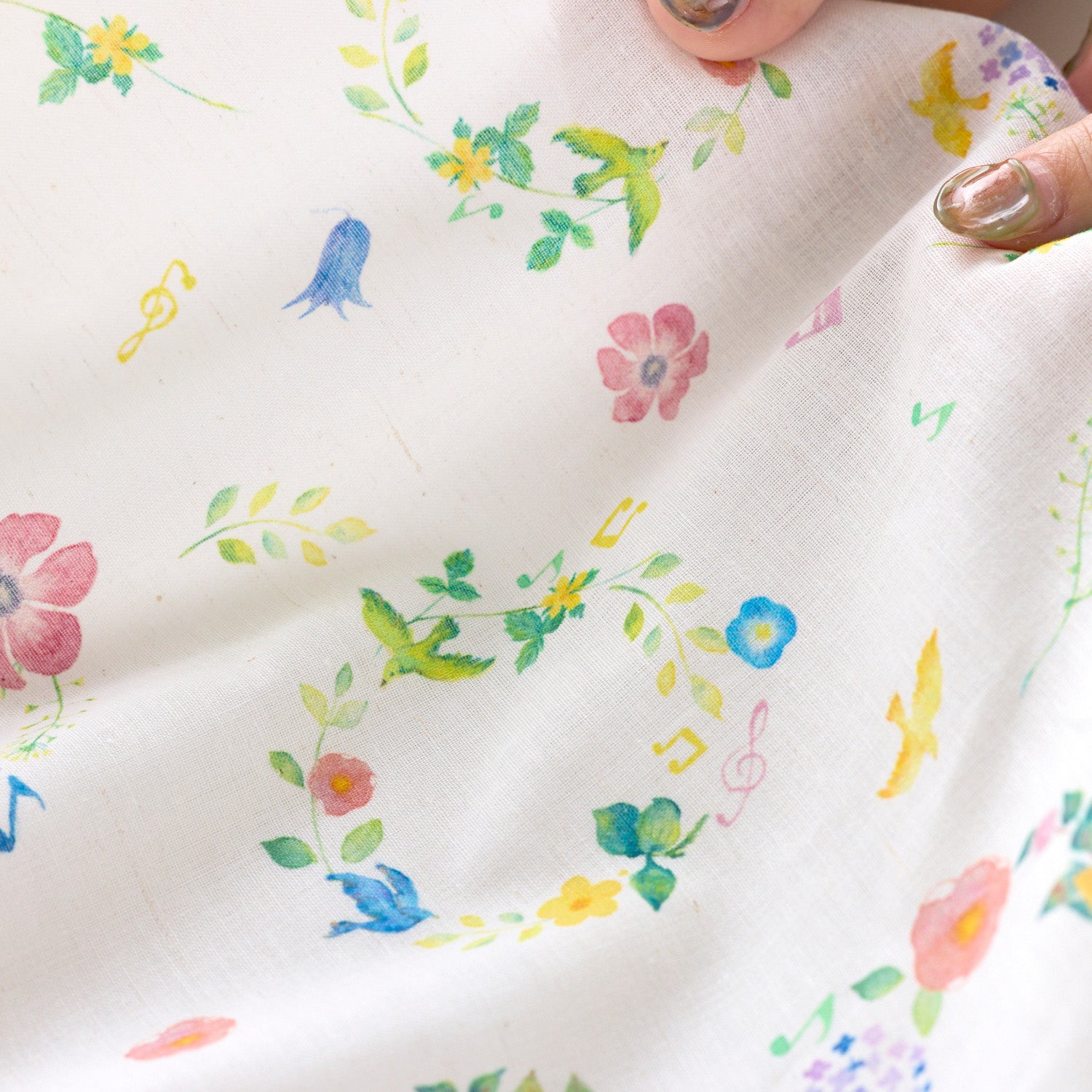yui Cotton Linen Printed Compass - Waltz