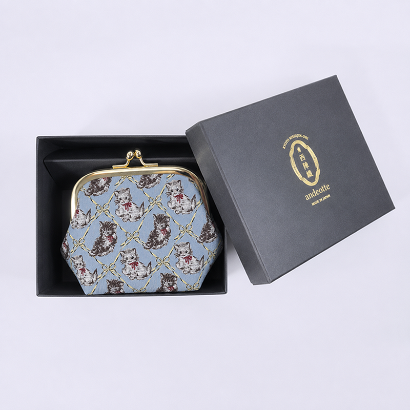 Nishijin-ori Woven Clasp Pouch
