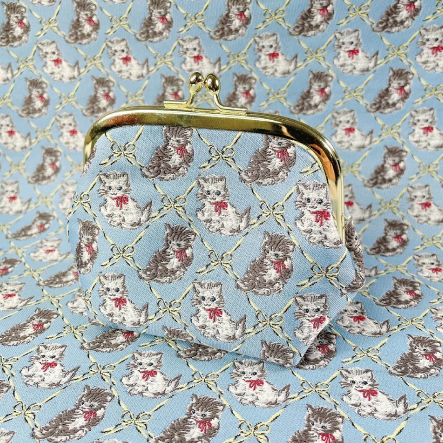 Nishijin-ori Woven Clasp Pouch