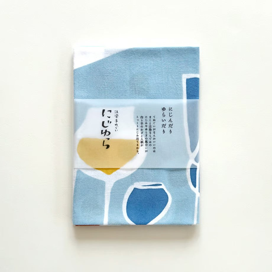 [Kokka Lifestyle] Nijiyura Cotton Tenugui - White Wine