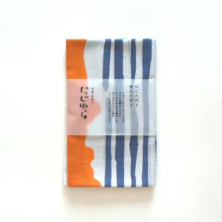 [Kokka Lifestyle] Nijiyura Cotton Gauze Tenugui - Sunrise