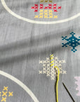 [Kokka Lifestyle] Nijiyura Cotton Tenugui - Winter Embroidery