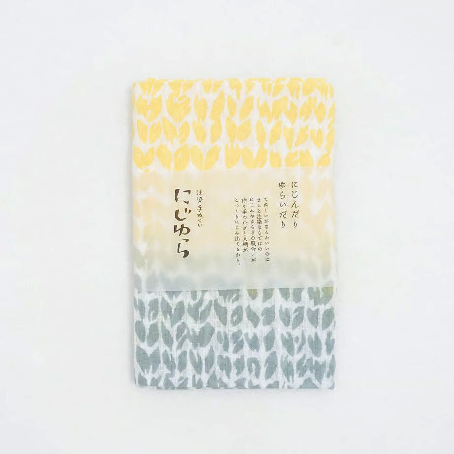[Kokka Lifestyle] Nijiyura Cotton Gauze Tenugui - Finland Yellow