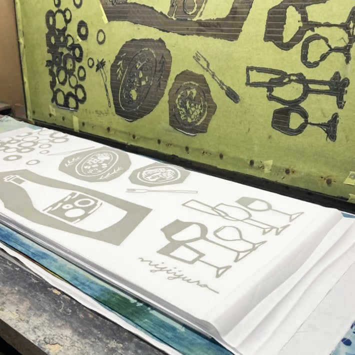 [Kokka Lifestyle] Nijiyura Cotton Tenugui - White Wine