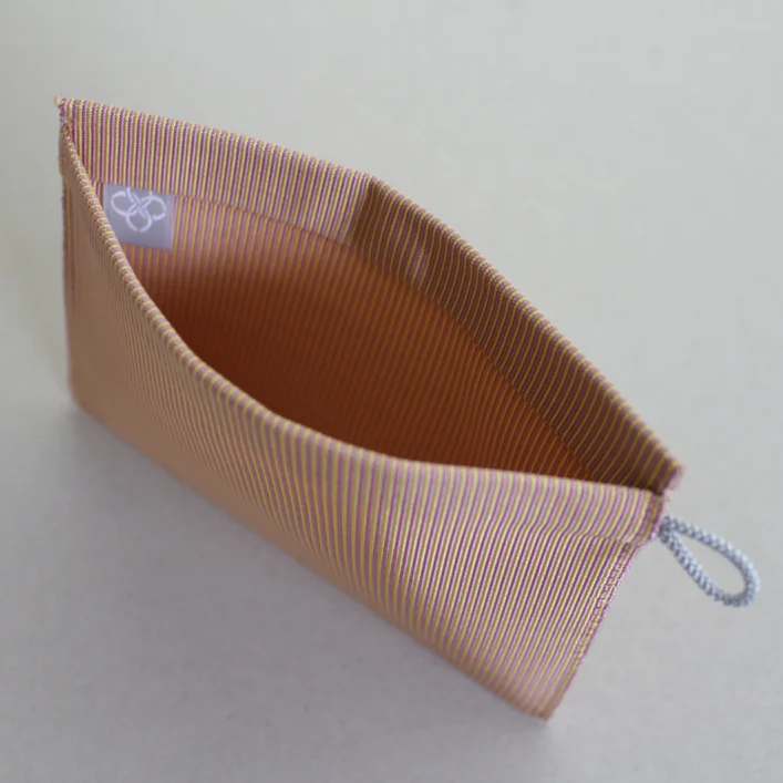 [Kokka Lifestyle] Upcycled Woven Flat Pouch S