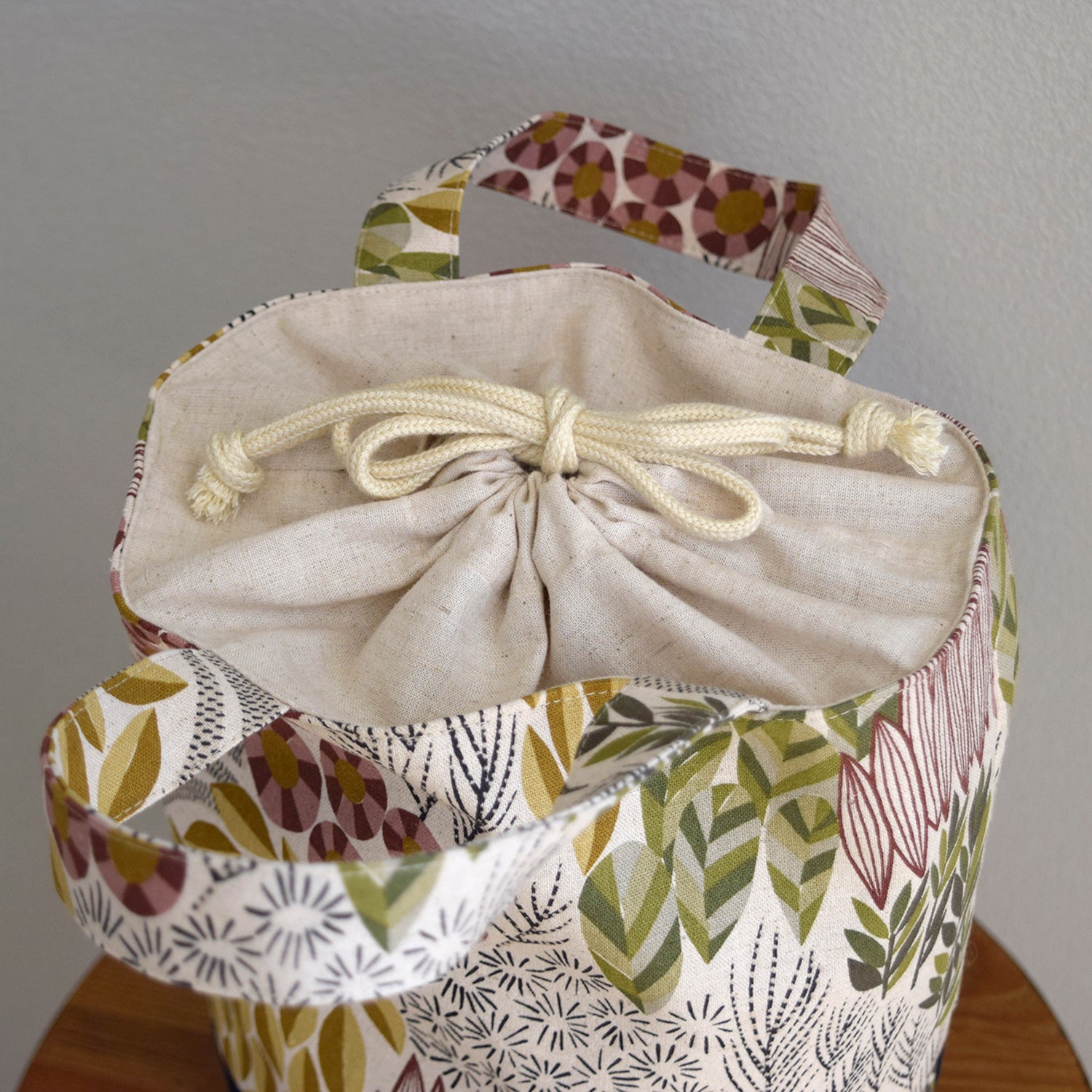 Round Drawstring Bag Digital PDF Pattern &amp; Illustrated Sewing Instructions