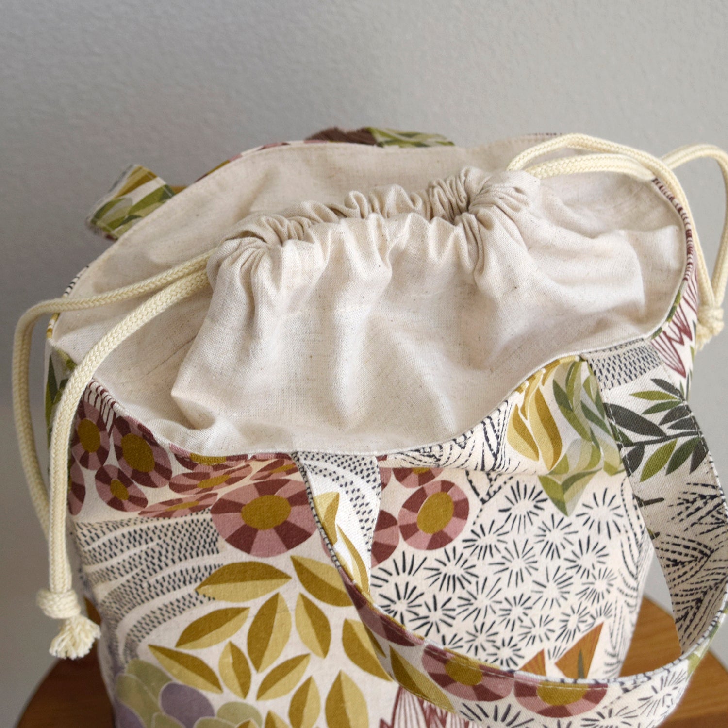 Round Drawstring Bag Digital PDF Pattern &amp; Illustrated Sewing Instructions