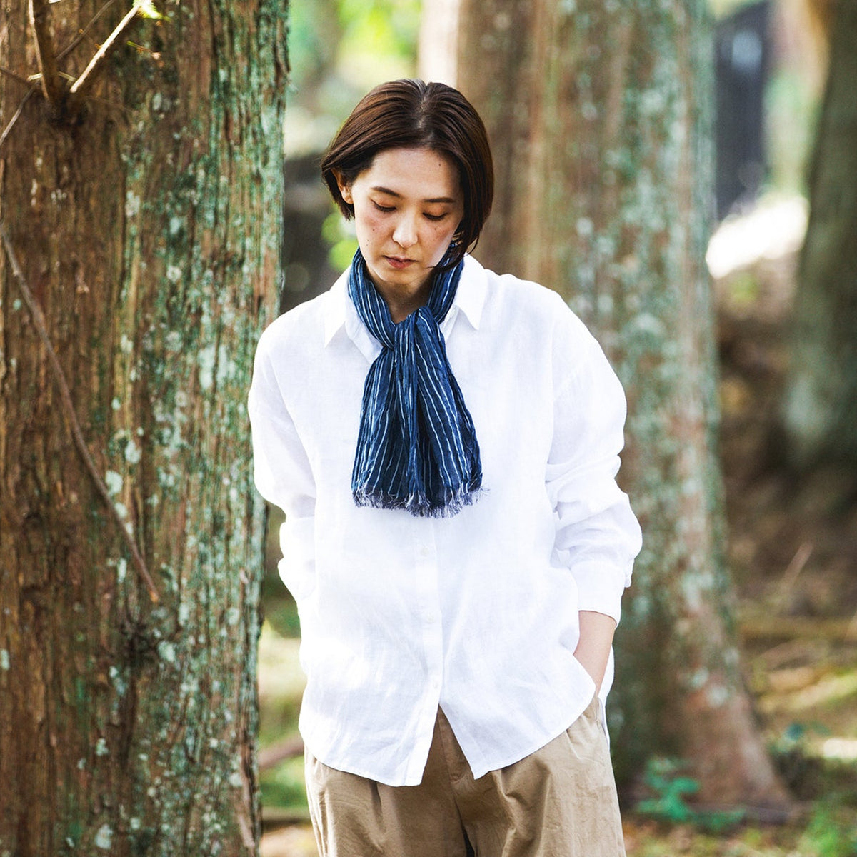 [Kokka Lifestyle] Cotton Linen Tenugui Scarf