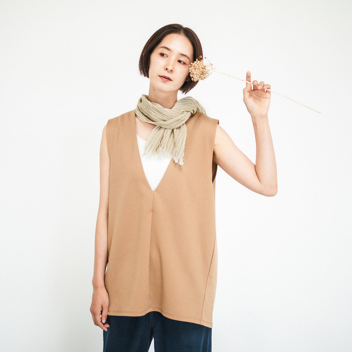 [Kokka Lifestyle] Cotton Linen Tenugui Scarf