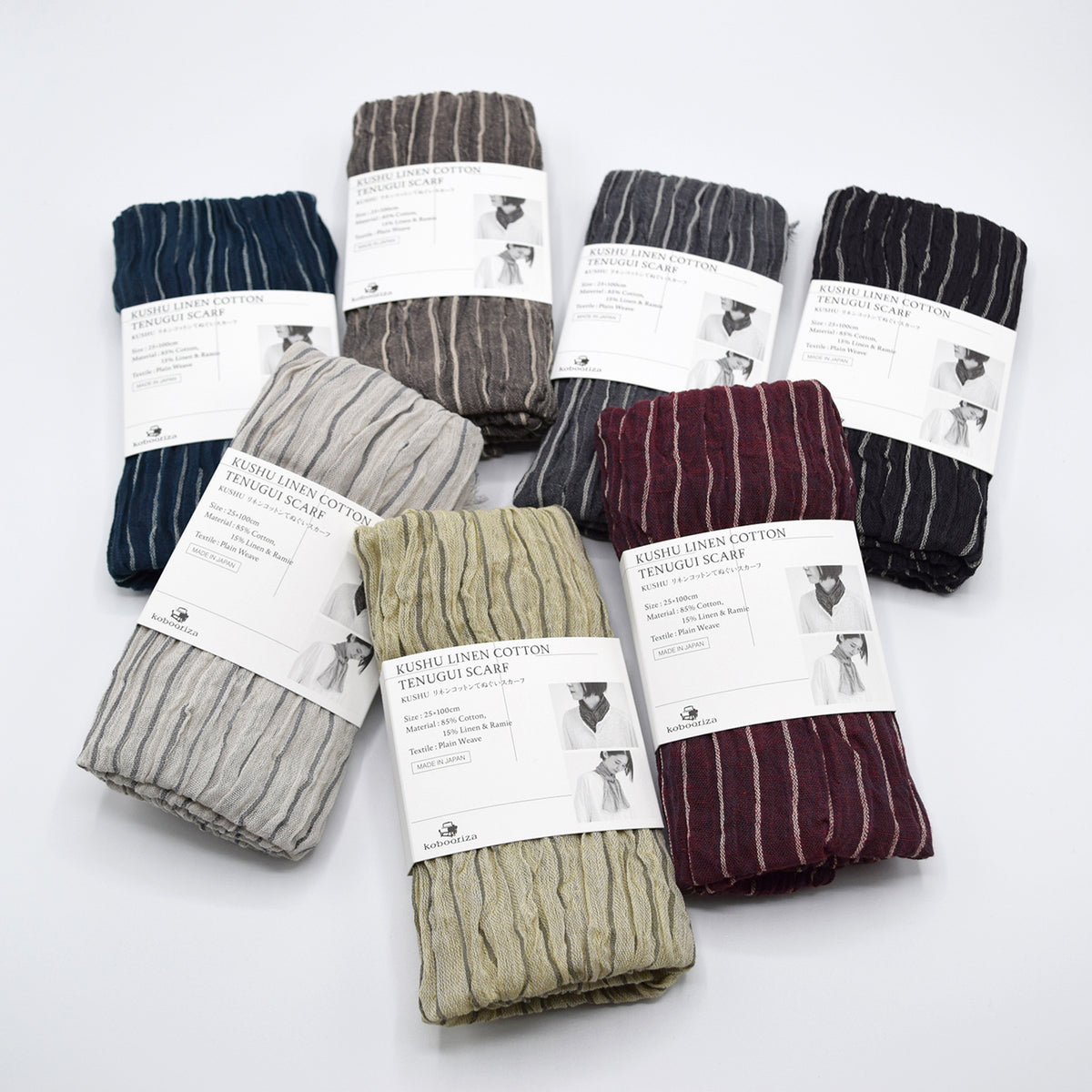[Kokka Lifestyle] Cotton Linen Tenugui Scarf