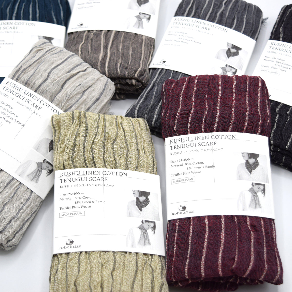 [Kokka Lifestyle] Cotton Linen Tenugui Scarf