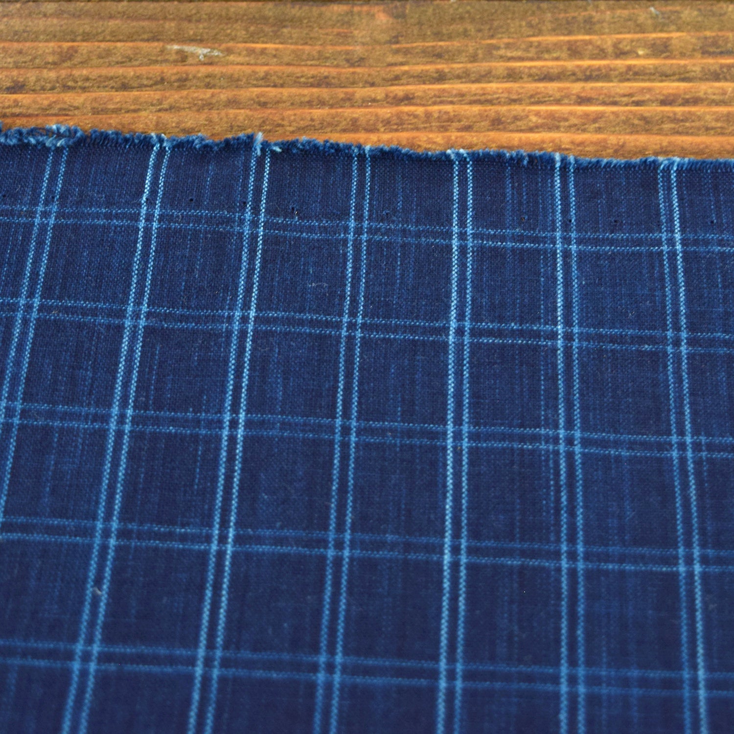 Natural Indigo Yarn-dyed Cotton [15&quot; Width] TMF-001-1