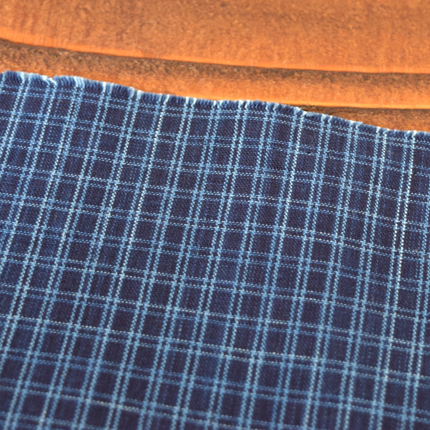 Natural Indigo Yarn-dyed Cotton [15&quot; Width] TMF-001-1