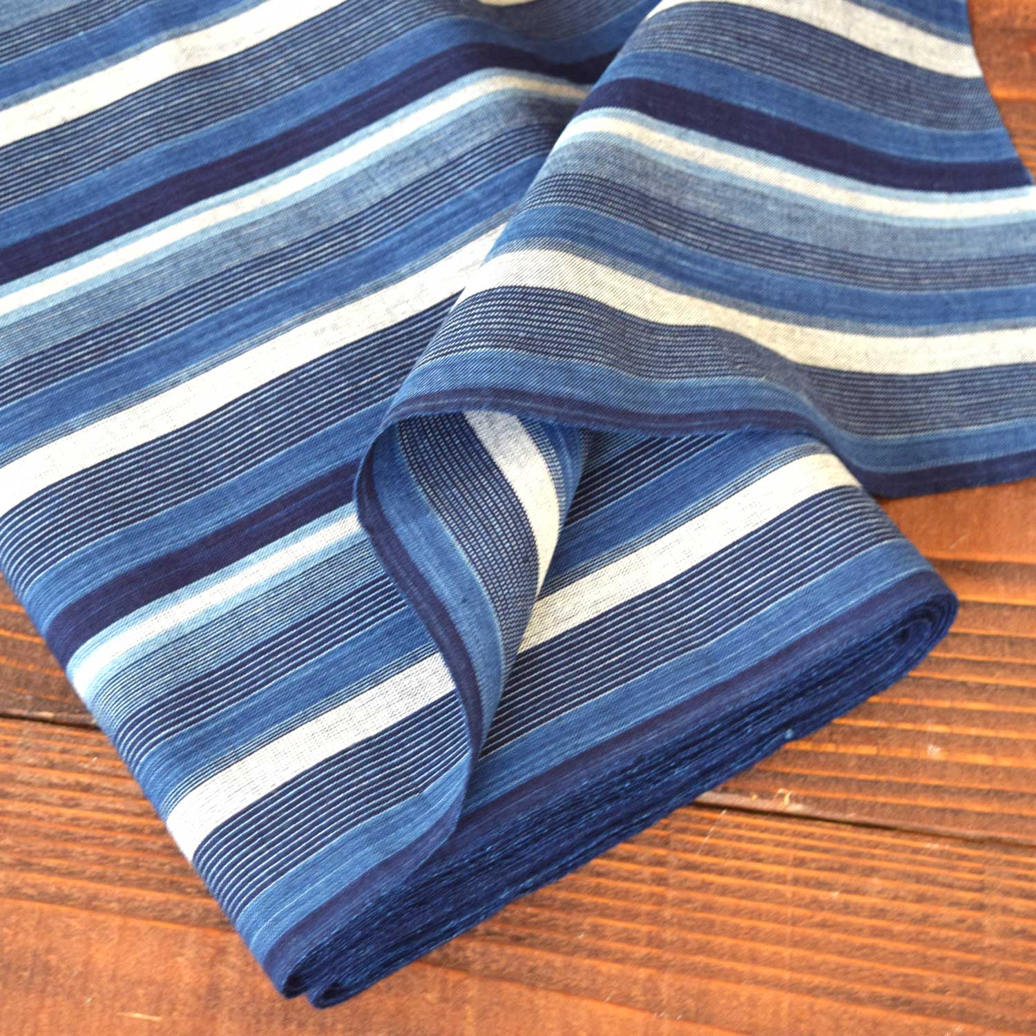 Natural Indigo Yarn-dyed Cotton [15&quot; Width] TMF-001-1