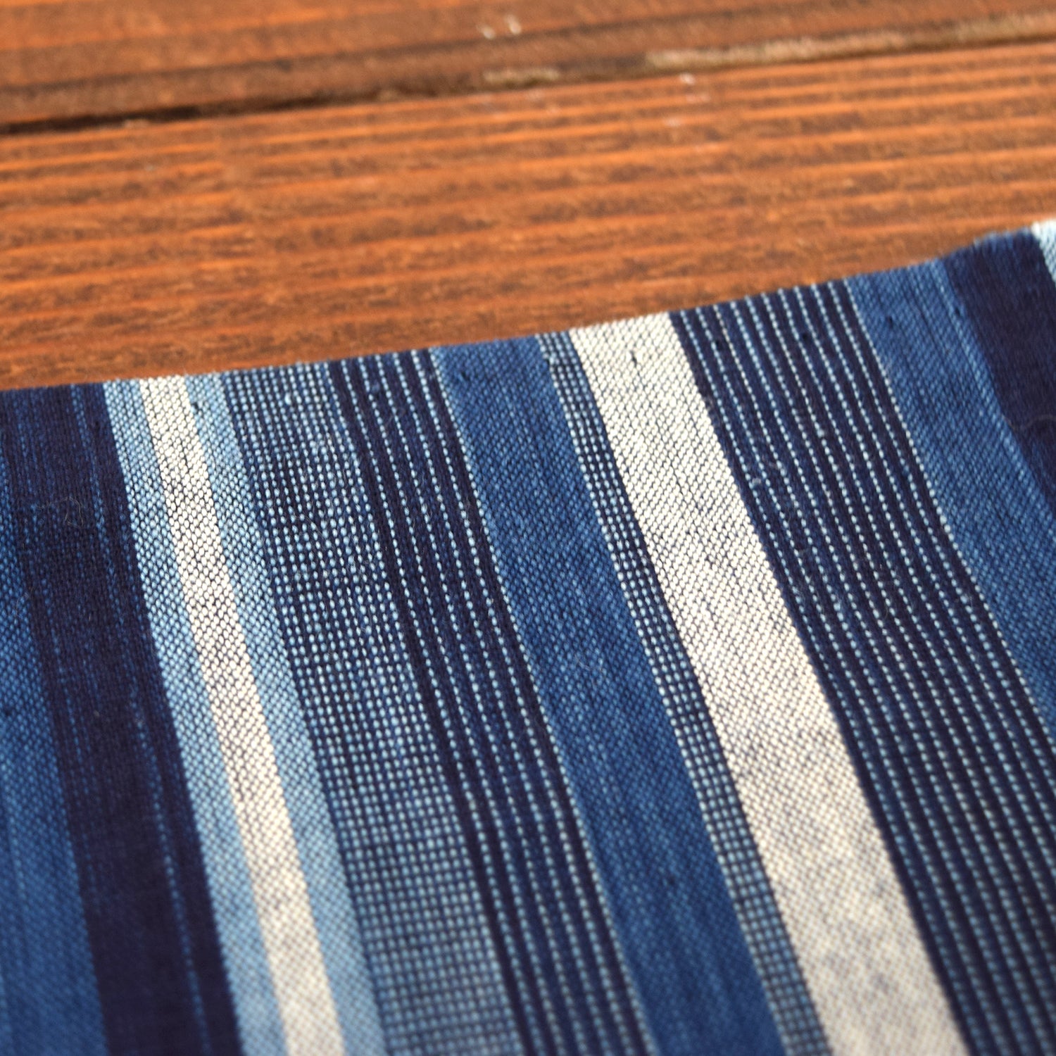 Natural Indigo Yarn-dyed Cotton [15&quot; Width] TMF-001-1