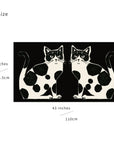 echino Nekonoe TWO CAT Cotton Linen Canvas Panel Fabric EYX-91100-100