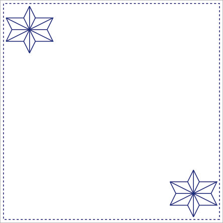 Sashiko Linen Handkerchief Kit