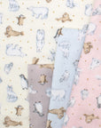 Artic Animals Cotton Double Gauze - Dusty Pink