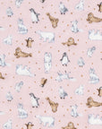 [Fabric Sample] Artic Animals Cotton Double Gauze