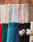 Organic Cotton Double Gauze 15 Colors