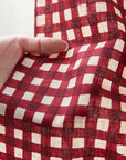 Gin-gam Check Linen Cotton Sheeting TC-1048-1