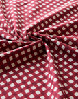 Gin-gam Check Linen Cotton Sheeting TC-1048-1