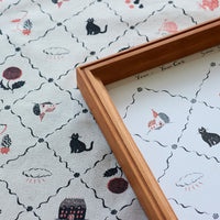 [Fabric Sample] Sanae Sugimoto Your Cat Cotton Linen Canvas