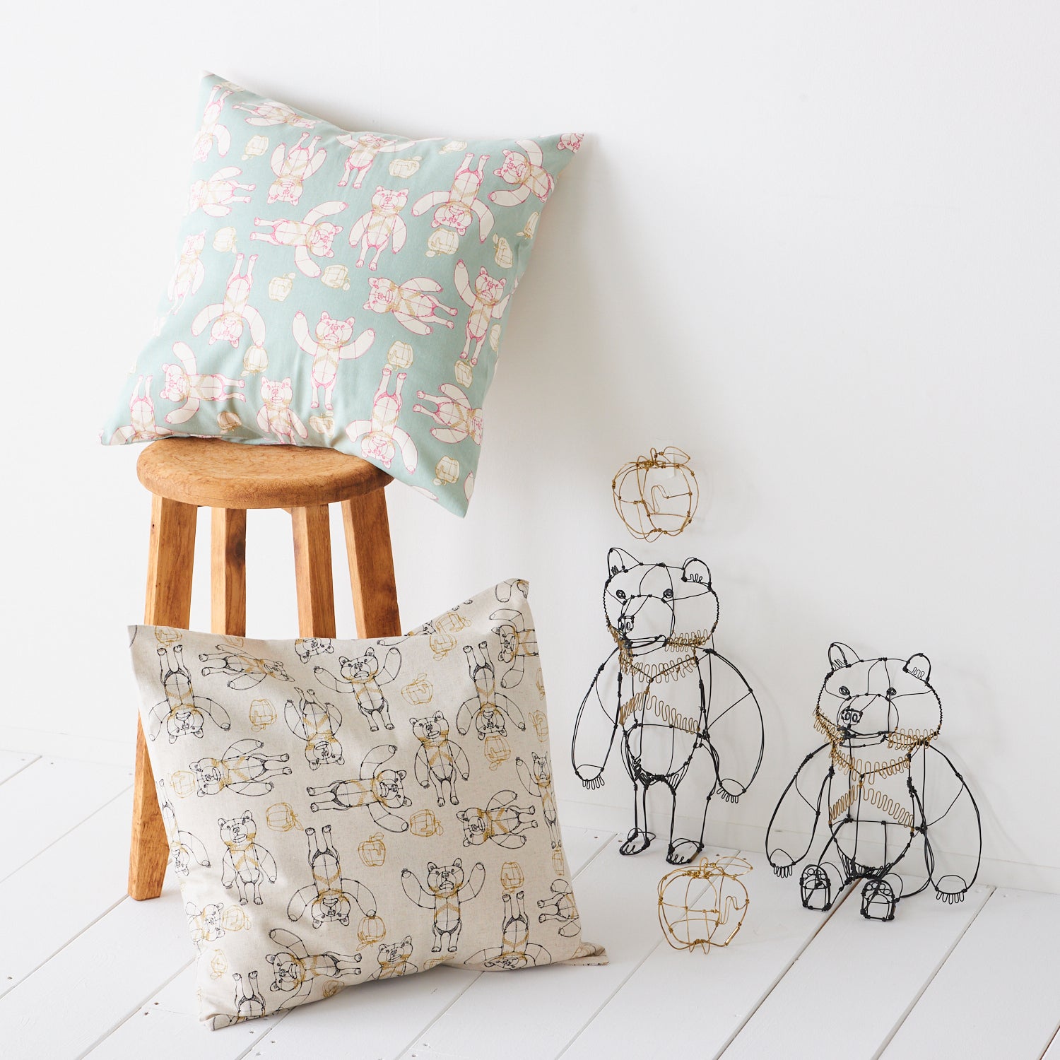 +HAyU Bear Cotton Linen Canvas