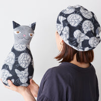 +HAyU Cat Knit Jacquard Cotton Fabric