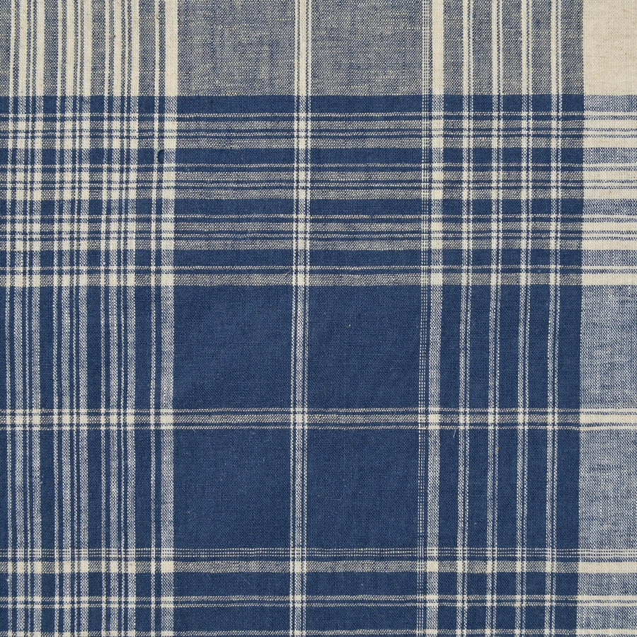 Yarn Dyed Linen Cotton Blend Banshu-ori Check Fabric - KOKKA Original Design