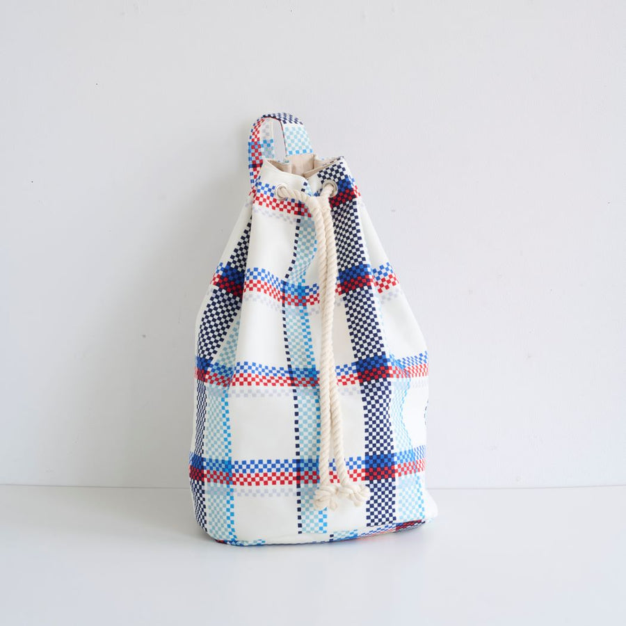 [Fabric Sample] Shopper Check 100% Cotton Oxford - KOKKA Original Design