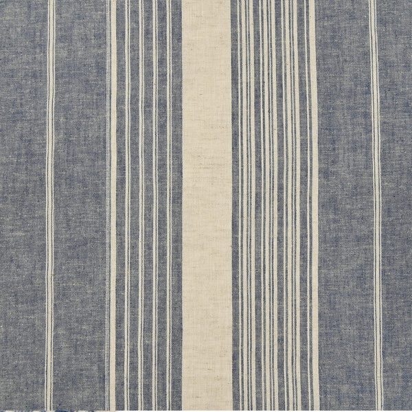 Yarn Dyed Linen Cotton Blend Banshu-ori Stripe Fabric - KOKKA Original Design