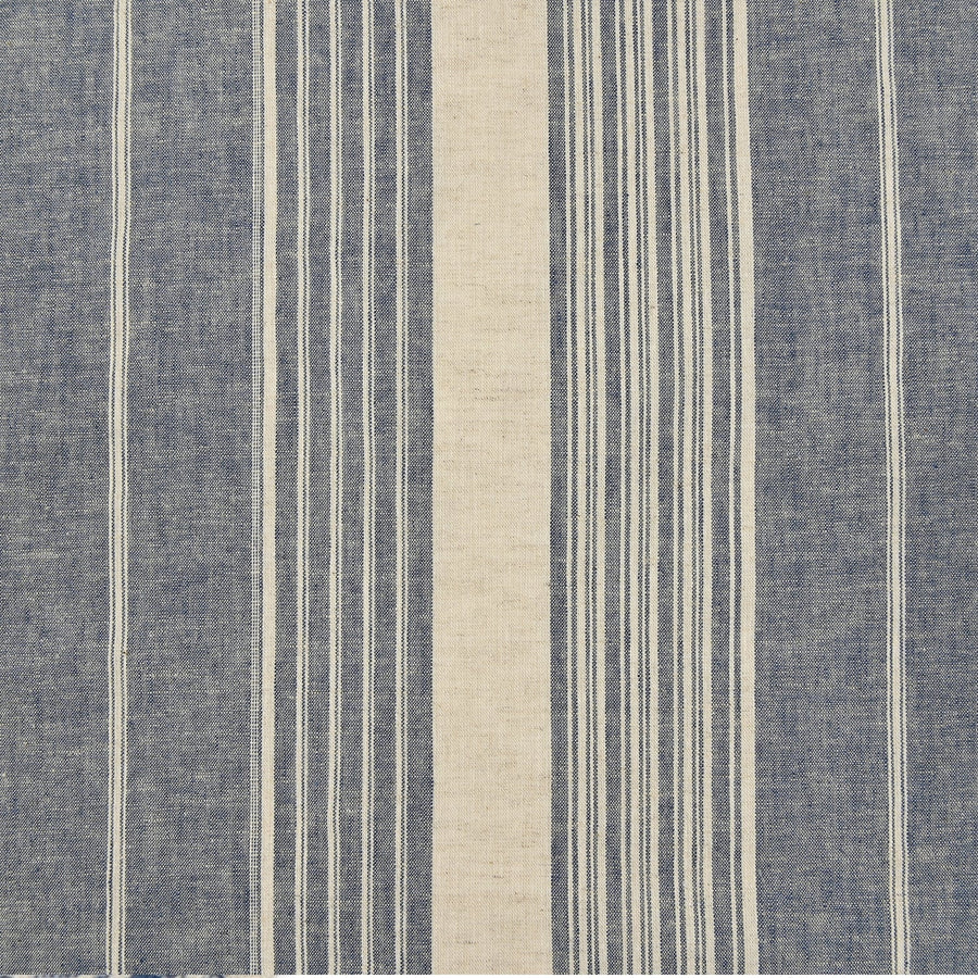 Yarn Dyed Linen Cotton Blend Banshu-ori Stripe Fabric - KOKKA Original Design