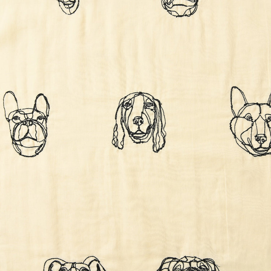 [Fabric Sample] +HAyU fabric Dog Cotton Double Gauze